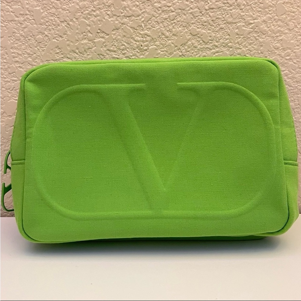 Valentino Vibrant Green Cosmetic Bag